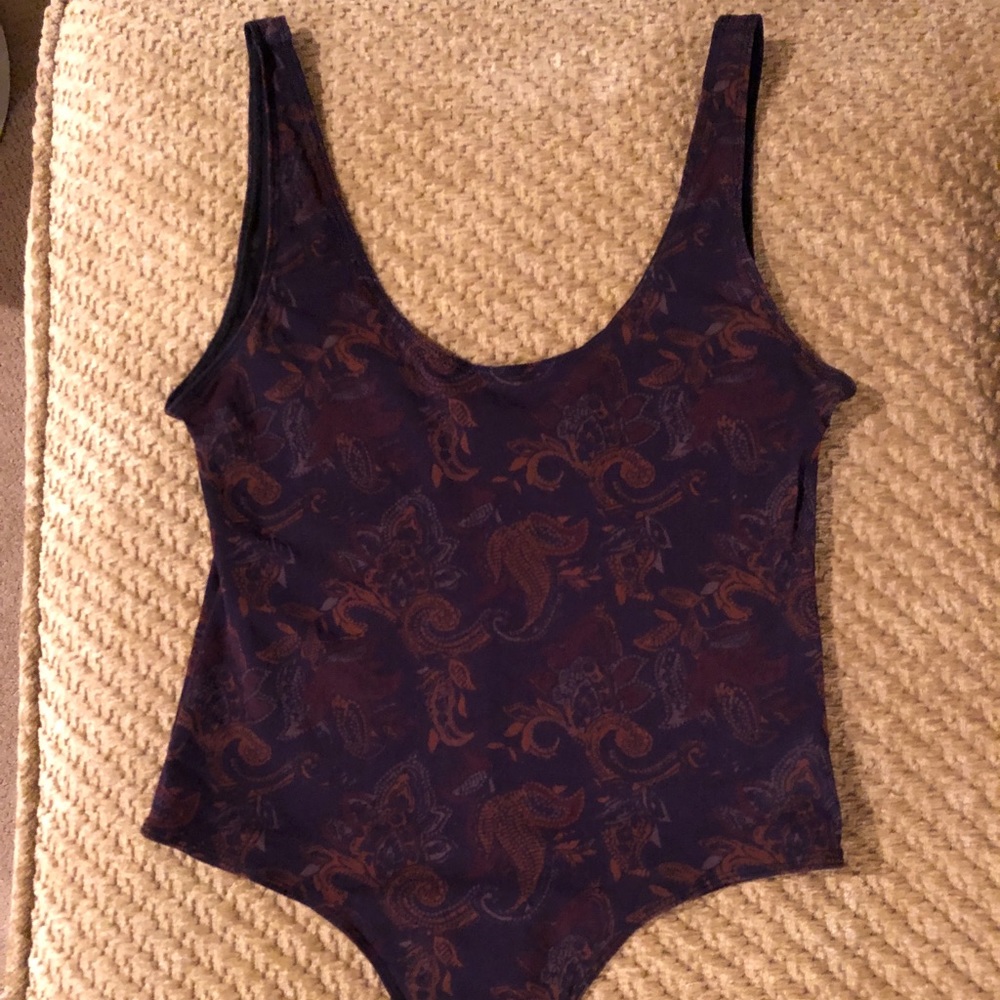 Free People Paisley Bodsuit